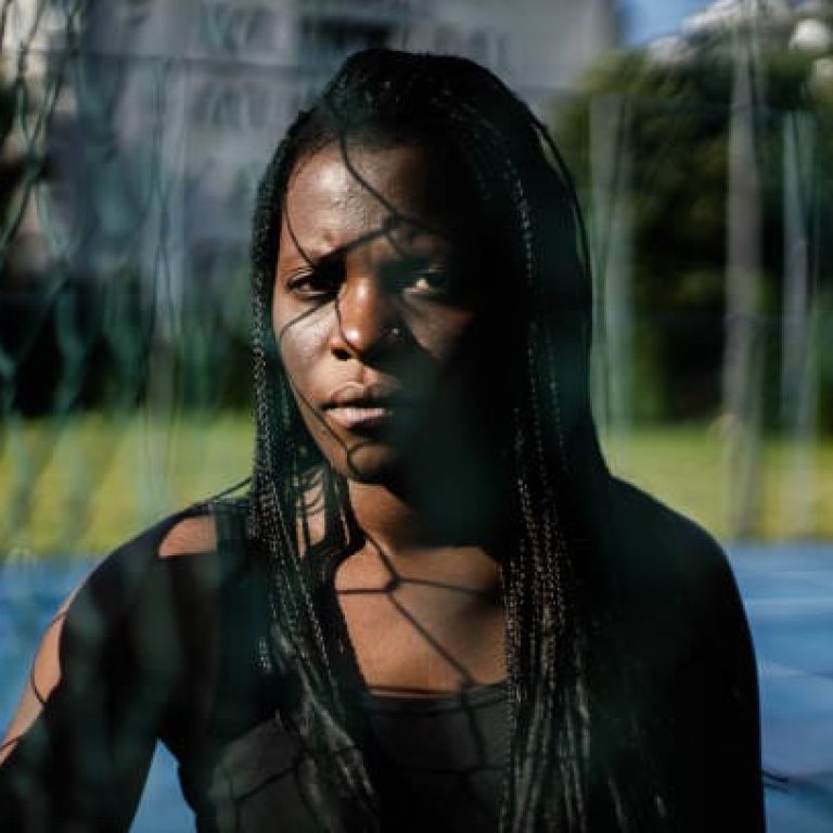 Beautiful young woman- anti racism protest