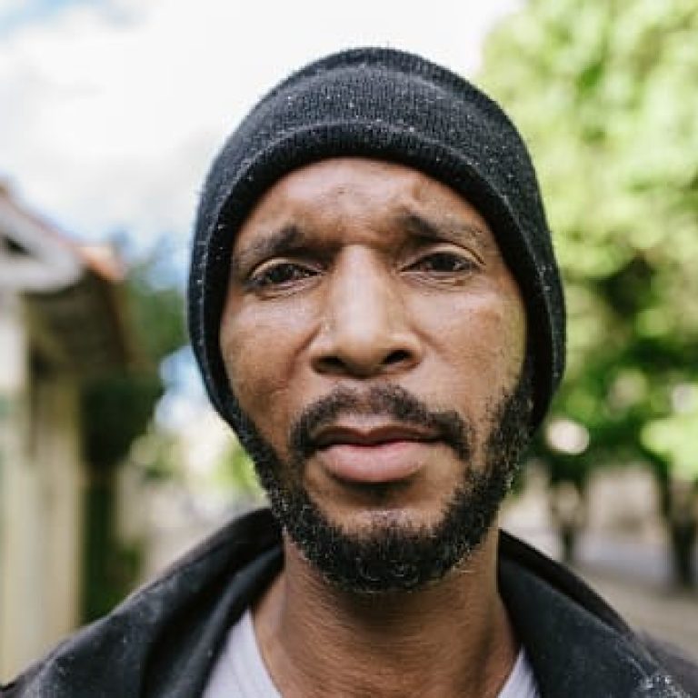 Portrait of a man on the street